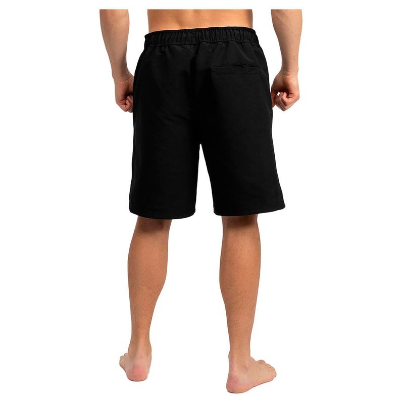Lonsdale Herren Beachshorts Normale Passform Ventnor, Black/Red/White, S