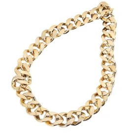 SELECOCO B-BOY B-GIRL Thick Plastic Chain Necklace Gold Kids Hip Hop Dance Costume, Plastic