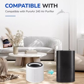 Fil-Fresh (2) PuroAir 240 Replacement HEPA Filter HEPA 14" For PuroAir 240 Air Purifier