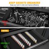 GOOACC Magnetic Socket Organizer 1/4" 3/8" 1/2" Socket Holder Set