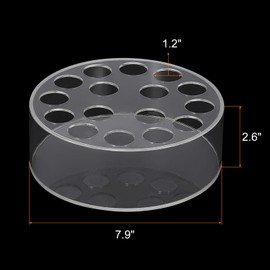 sourcing map Acrylic Flower Vase, 8 Inch Round Floral Centerpiece for Dining Table, Round Flower Vase for Centerpieces Weddings Party Home Decor