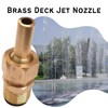 Southeastern Accessory 4 Pack Swimming Pool Spa Brass Deck Jet