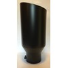 FLAT BLACK 5" INLET 8" OUTLET 18" LONG ROLLED ANGLE