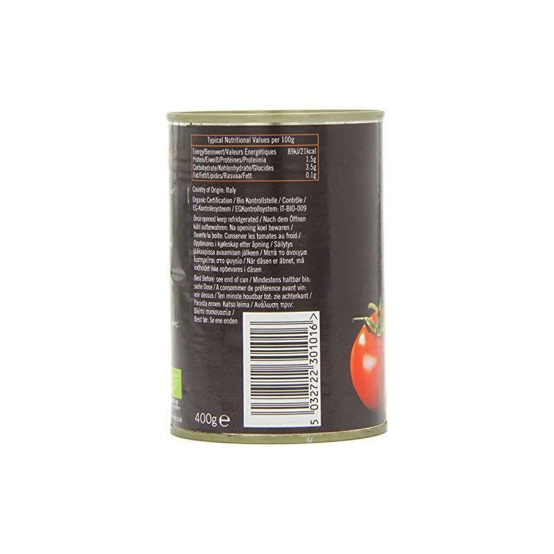 Biona Organic Chopped Peeled Tomatoes (400g) - Pack of 6