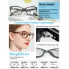 OCCI CHIARI Transition Photochromic Bifocal Reading Glasses Womens,Oversized Clear UV