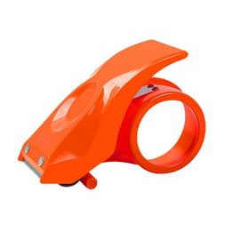 Jindizi Tape Sealer 1 Set Packing Tape Cutter Device Label Office Supplies Bag Possible Hand Tape Cutter Kit Tack Exit Off Plastic Material (Orange Color)