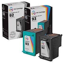 LD Products Remanufactured Ink Cartridge Replacement for HP 92 & HP 93 (C9362WN Black, 1 C9361WN Color, 2-Pack) for DeskJet 5420 5440 PSC 1507 1510 PhotoSmart C3100 C3110 C3135 C3140 C3170 C3183 C3193