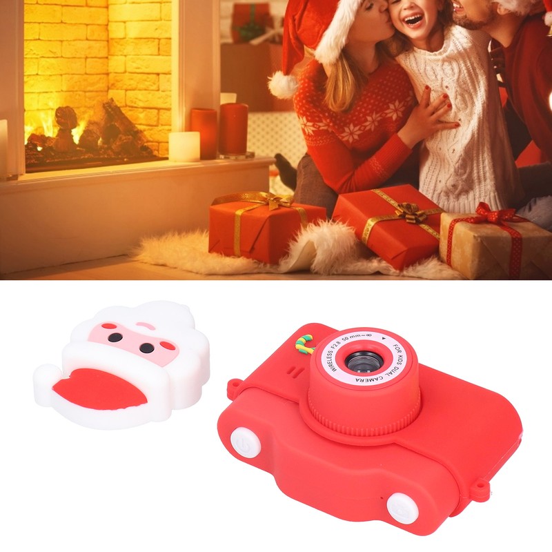 Kids Camera Santa Claus Video Dual Camera Music Cartoon USB