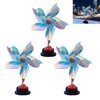 3 Pack Car Mirror Pinwheel, Reflective Windmill Decoration