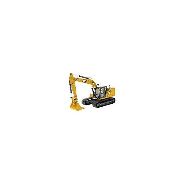 Diecast Masters CAT Caterpillar 323 Hydraulic Excavator with Operator Next