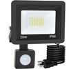 RERBIO Motion Sensor Flood Light Outdoor, 20W Plug in Motion