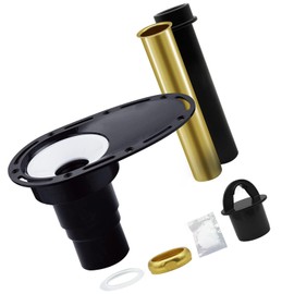 Efficient Design Freestanding Tub Drain Rough in Kit, Freestanding Tub Drain Kit, Secure Fixation Floor Mounted Bathtub Drain Kit with Plastic Adapter and Brass Tail Pipes