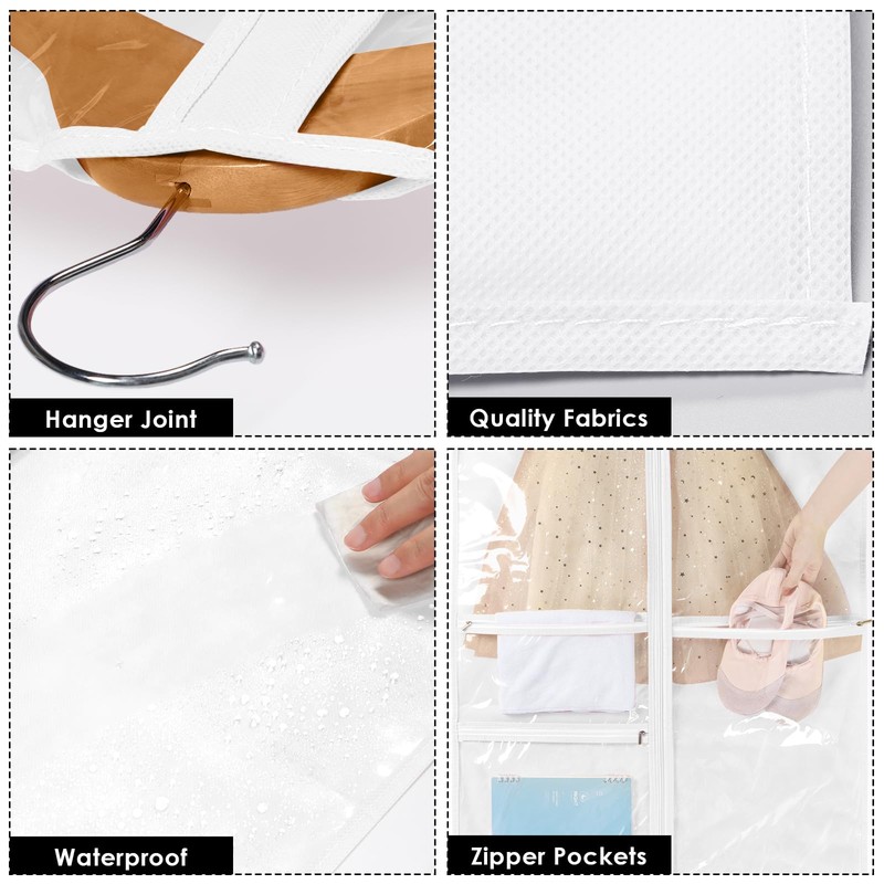 KEEGH Dance Costume Bags Garment Bag 40 Inch Hanging Clothes