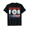 Firefighters For Trump Shirt Funny Firefighter T-Shirt