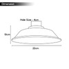 LEDSone Lampshade for Ceiling Light Industrial Replacement Shade Metal Ceiling