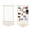 Hanging Photos Display Macrame Wall Hanging Photos Organizer Cotton Pictures