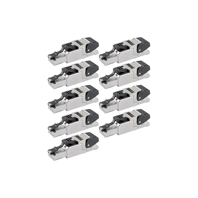 Telegärtner J00026A2000 Field Mounting RJ45 Connector for AWG24/1-AWG22/1 AWG27/7-AWG22/7 (9,