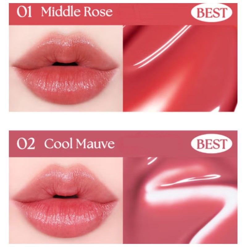 TWINKLE POP Pure Glass Tint 3.8ml, Color:01 Middle Rose