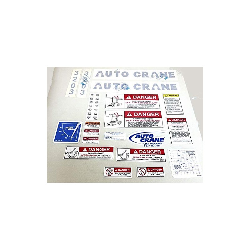 Auto Crane Decal KIT 3203PRX B