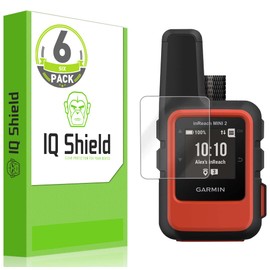 IQShield Screen Protector Compatible with Garmin inReach Mini 2 (6-Pack) Anti-Bubble Clear TPU Film