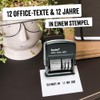 Trodat Printy 4817 Word Tape Stamp, Date Plus 12 Texts,