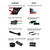 KOBONA Exercise Resistance Bands Set - 5 Workout Bands Stackable