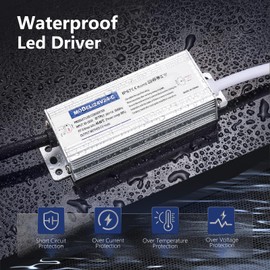 Karyoosi Waterproof IP67 24V Power Supply 24W 1A, LED Driver 110V AC to 24V DC Converter, Ideal for Indoor and Outdoor, Marine, and Industrial LED Lighting Applications