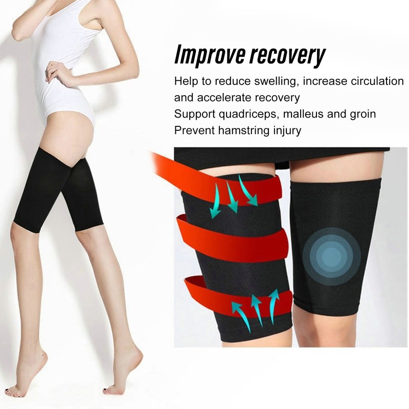 Thigh Compression Sleeves Accurate Support Reduce Swelling Thigh Brace Wrap