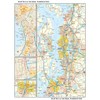 Seattle, Washington Wall Map - 11.5" x 14.5" Paper