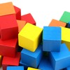 MUKLEI 400 PCS Wooden Blocks, Colorful Cube Blocks 0.8 Inch