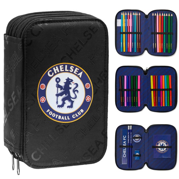 Chelsea F.C. Filled Pencil Case, Colouring and Stationery Set -