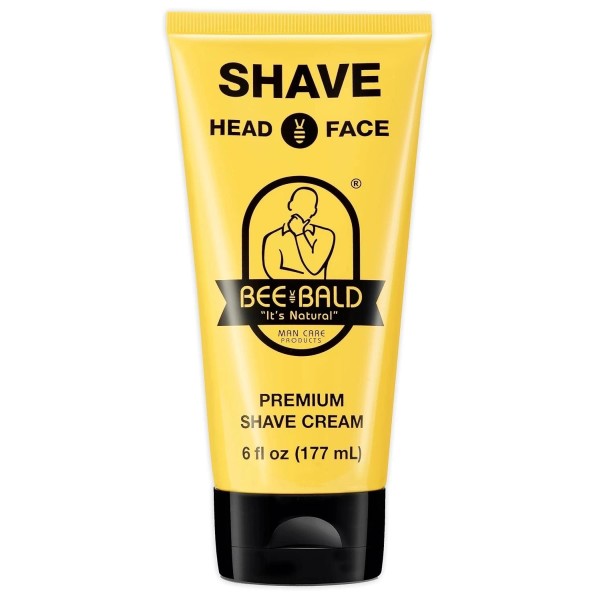 BEE BALD SHAVE Premium Shave Cream Goes On Light &