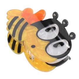 SAFIGLE Cute Honeybee Claw Clip for Women and Funny Cartoon Hair Accessory Lightweight Acetate Barrettes Decorative Hair Claws for Unique Style and Fashion