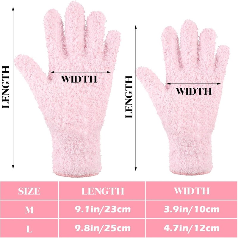 Bencailor 6 Pairs Microfiber Dusting Gloves, Dusting Cleaning Gloves Microfiber