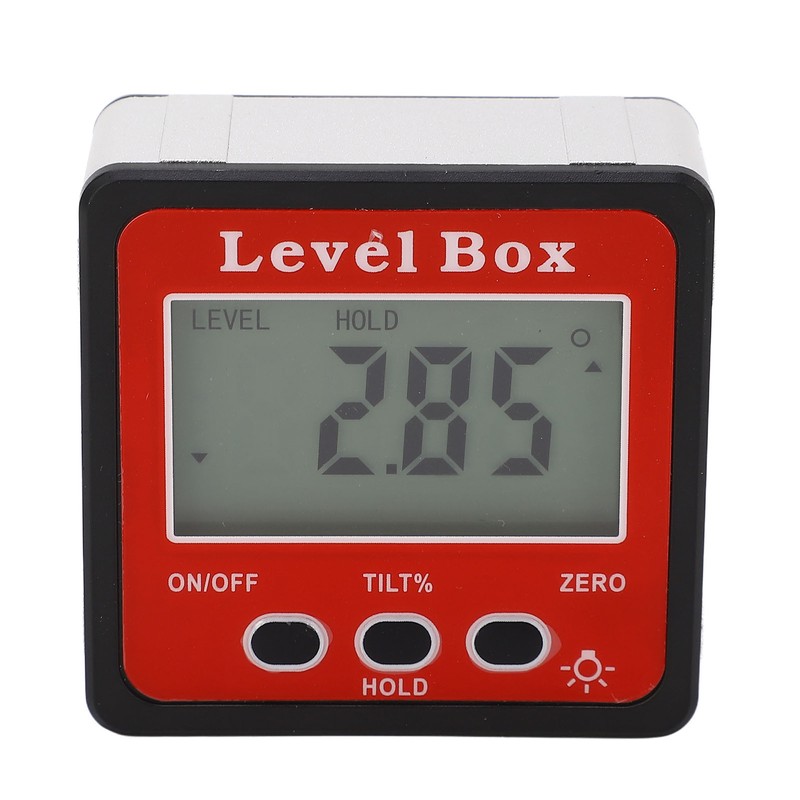 Digital Level Box Accurate Magnetic Portable Size Protractor Inclinometer for