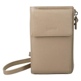 Balcos Amigo Women's Smartphone Pochette Leather Beige Stylish Present, Taupe