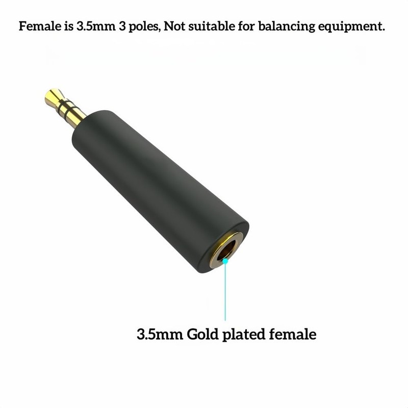 JCALLY Conductor Earphone 3.5 mm to 3.5 mm Impedance Plug