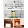 YOUSHARES RV Shower Corner Storage Bar Adjustable Stainless Steel Rod