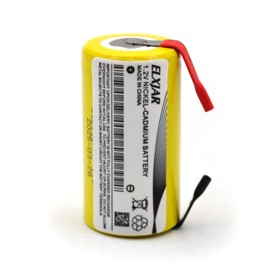 YUTSUJO (12-Pack) Sub C 1.2V 2000mAh Ni-CD Rechargeable Batteries with Tabs for Power Tools, Cordless Drills, Emergency Lights, and High-Drain Devices