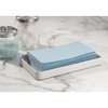 iDesign Gia Metal Guest Towel Tray, Non-Slip Vanity Board for