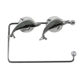 Dolphin Toilet Roll Holder Chrome-Plated