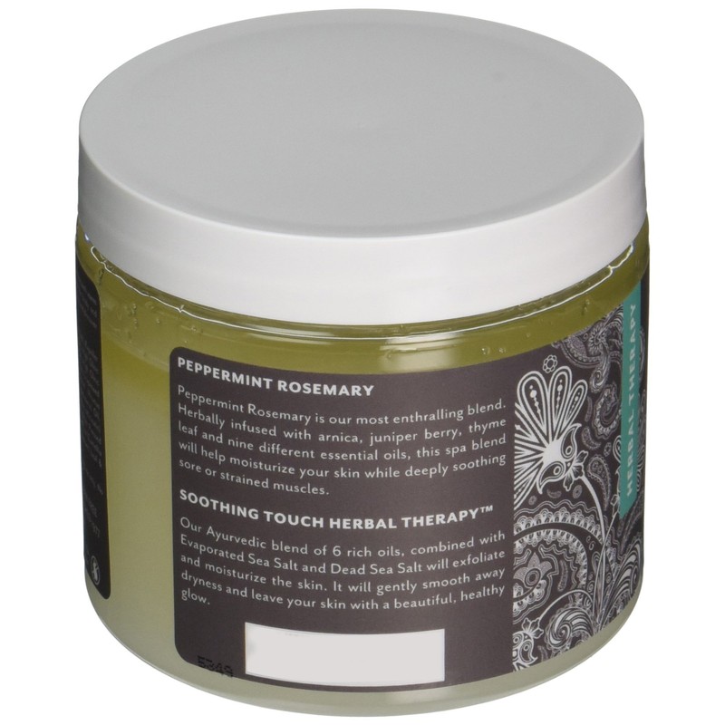 Soothing Touch Herbal Salt Scrub, Peppermint Rosemary - 20 Oz