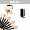 Eyeshadow Brush, Sponge Tip, Disposable, Double Eyeshadow Brush, Pack of