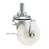 sourcing map Set of 4 Swivel Castors 1.5 Inch Nylon