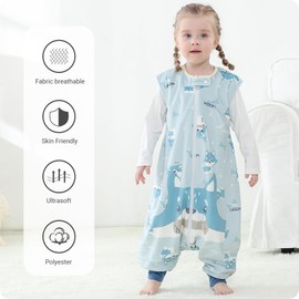 HAHASHOW Infant Toddler Sleeping Bag, Baby Sleeping Sack Sleeveless, Early Walker Sleeping Sack, 4 Season Swaddle Wearable Blanket, 1-3T, Dog