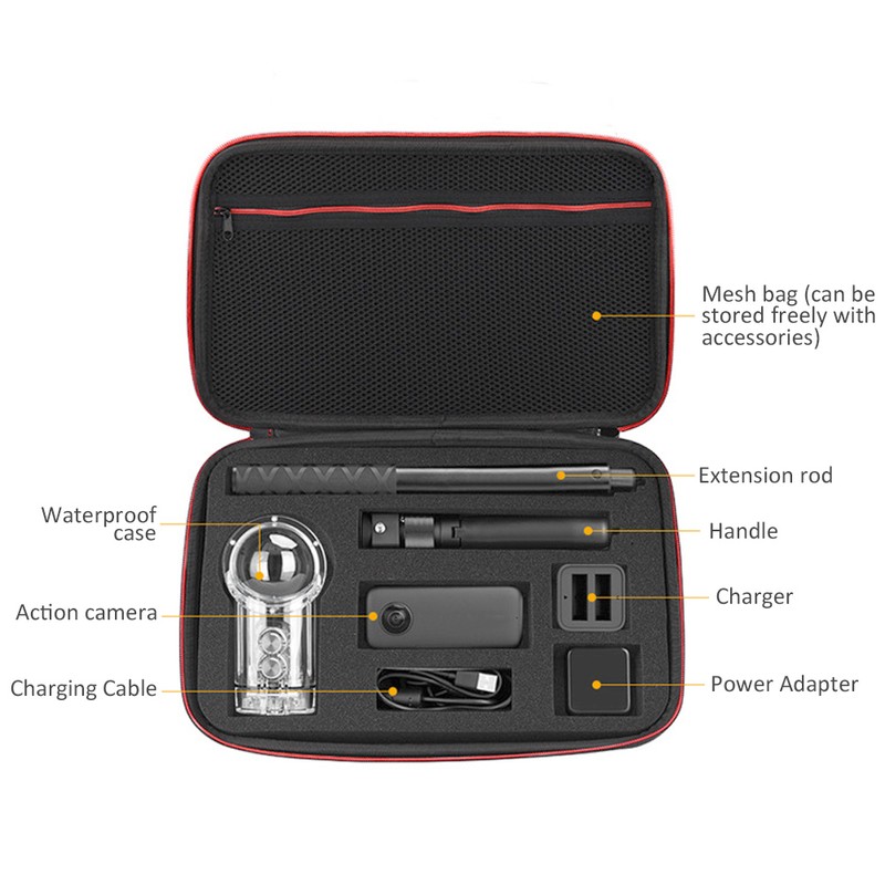 Action Camera Storage Bag Handbag Portable Box Protection Accessory for