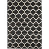 Unique Loom Trellis Collection Moroccan Lattice Black Area Rug (7'
