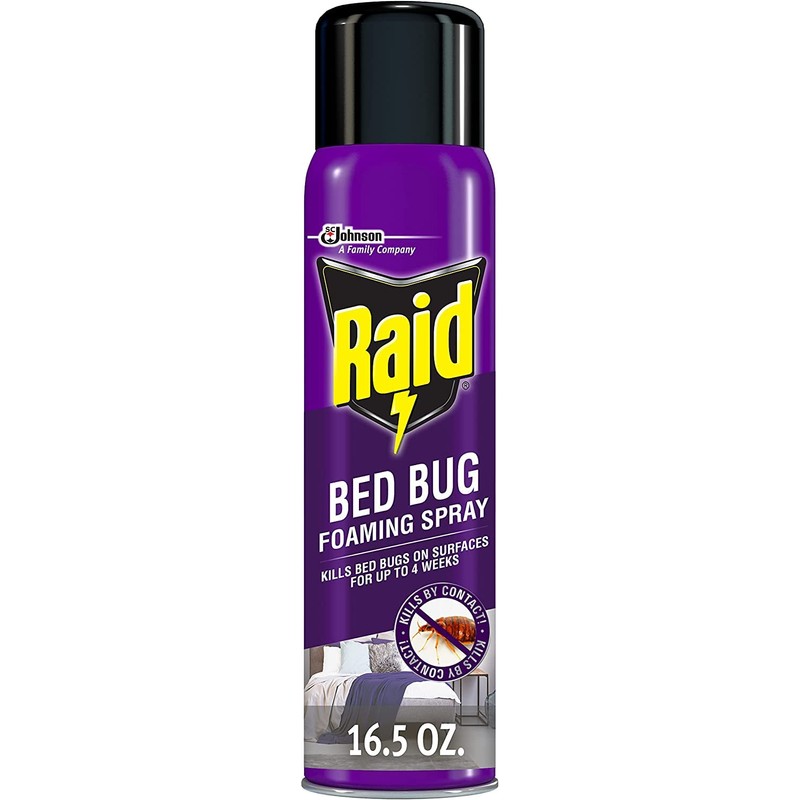 Raid Bed Bug Foaming Spray, for Indoor Use, Non-Staining 16.5
