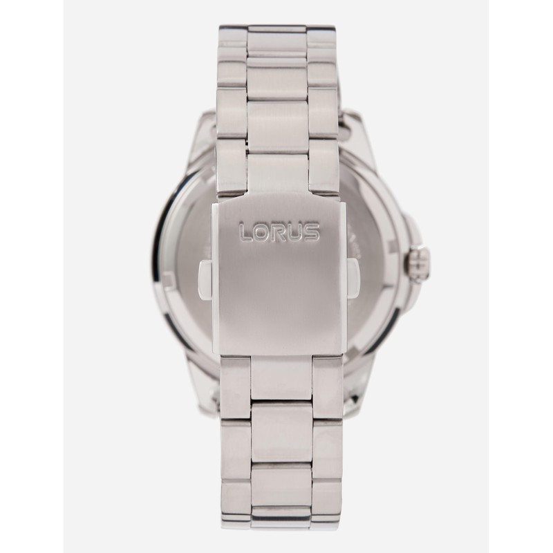 Lorus Men's Analogue Quartz Watch with Metal Strap RH355AX9, Black,