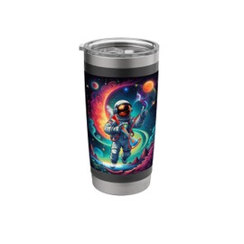 Psychedelic Astronaut Bong Voyage Stainless Steel Insulated Tumbler